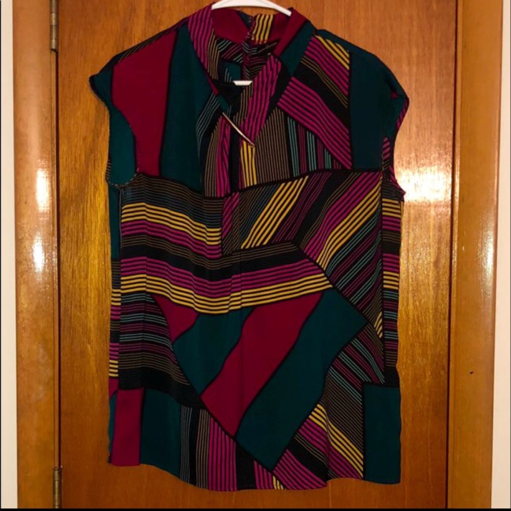 Pink / Green / Yellow Dress Top -Size XL